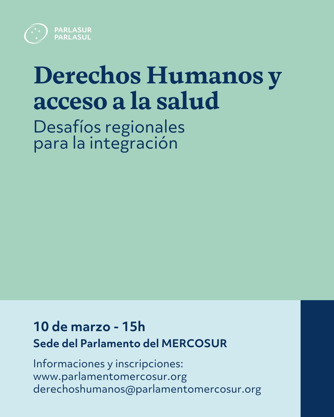 PARLASUR organiza Foro sobre Derechos Humanos y acceso a la salud en Montevideo